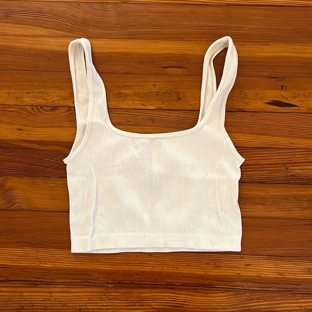 Zara Ribbed Crop Tank